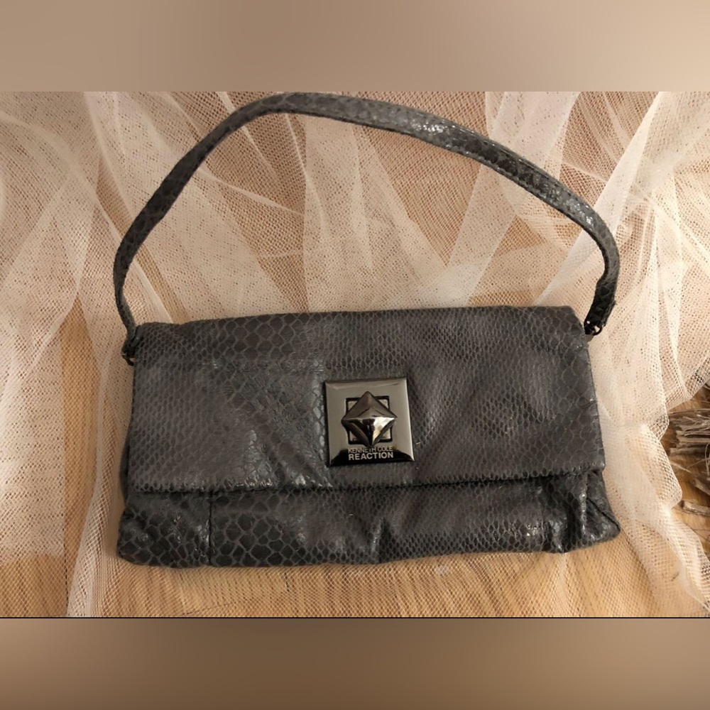 Keneth Cole Reaction Snake Skin Print Purse